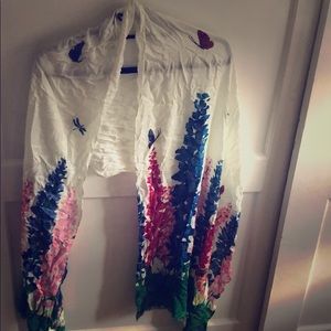 Kate spade floral scarf